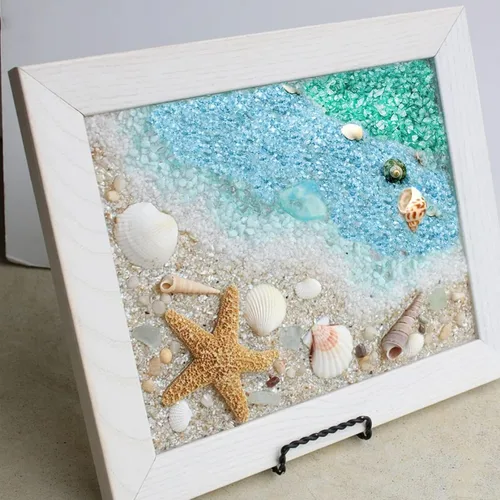 Miniatura 3 de HappyFiller Arena de Vidrio Triturado de 12 Colores, 30 Gramos Cada Botella, Piezas de Vidrio Roto Triturado Piedras de Terrario para Arte