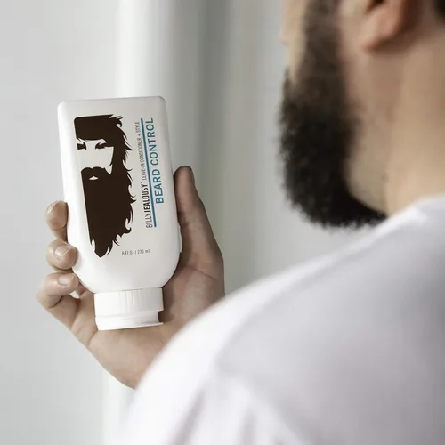 Miniatura 5 de Billy Jealousy Acondicionador de barba sin enjuague para hombres con jugo de hoja de aloe y aceite de semilla de jojoba, suaviza el cabello