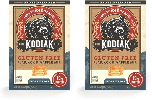 Miniatura 9 de Kodiak Cakes Mezcla de panqueques de proteína sin gluten, mezcla de flapjack y gofres de proteínas, 100% de grano entero, sin gluten, panqueques