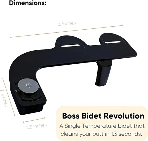 Miniatura 4 de Revolution Cool Water. Accesorio de bidé para inodoro. Diseño de lujo, rociador de bidé de baño para inodoro, apagado automático, no eléctrico