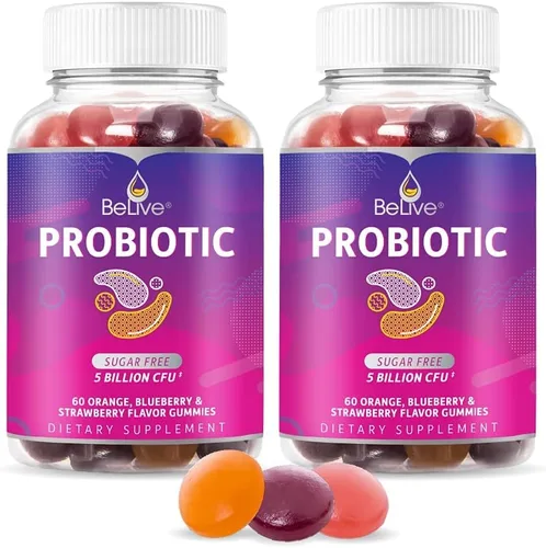 Miniatura 9 de BeLive Gomitas probióticas – Probióticos con 5 mil millones de UFC para la salud digestiva, hombres, mujeres y niños – para apoyo inmunológico, sin