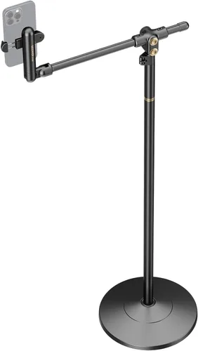 Miniatura 12 de NEEWER MT010 - Soporte de teléfono celular para escritorio, mesa de oficina ajustable, compatible con iPhone y Samsung para grabación de video