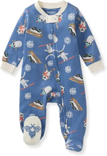 Miniatura 217 de Burt's Bees Baby - Pijama de una pieza para bebé, mameluco para dormir y jugar, algodón 100% orgánico, cremallera frontal