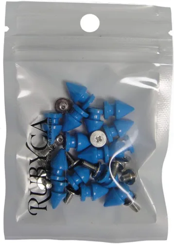 Miniatura 4 de RUBYCA 100 juegos de clavos y tachuelas de metal para árbol de 0.472 in con parte trasera metálica para bricolaje punk, cuero artesanal azul