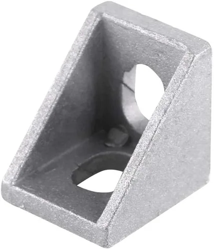 Miniatura 6 de 10 piezas 2020 soporte de esquina de aleación de aluminio en forma de L en ángulo recto para juntas de sujeción para el hogar Hardware de 0.787 x