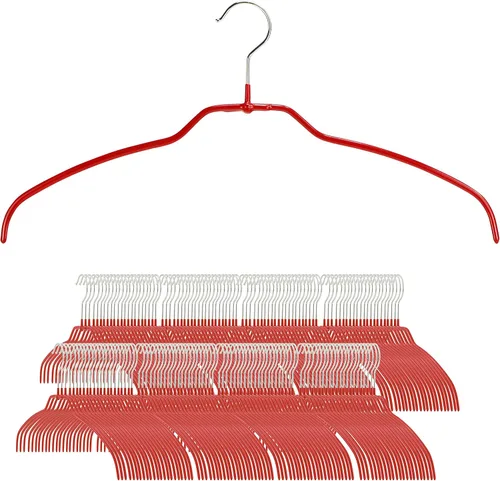 Miniatura 25 de Mawa by Reston Lloyd Silhouette - Percha de camisa antideslizante que ahorra espacio, estilo 42 pies, paquete de 180, color blanco