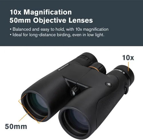 Miniatura 2 de Celestron - Binoculares Nature DX 10x50 - Ideal para observación de aves y exteriores - Lentes objetivo de 1.969 in - Campo de visión de 5.8°