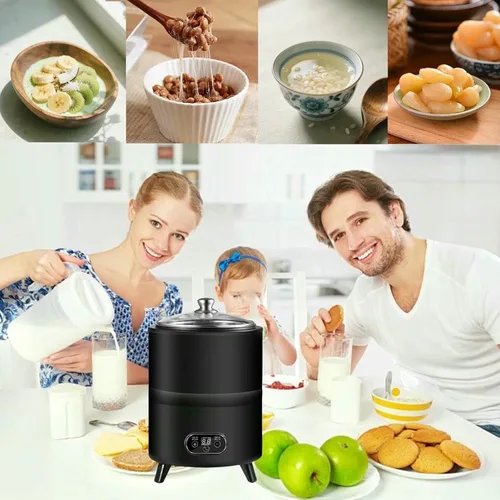 Miniatura 8 de Máquina automática de yogur de temperatura constante, fermentador inteligente comercial, máquina de yogur de acero inoxidable para vinagre de frutas