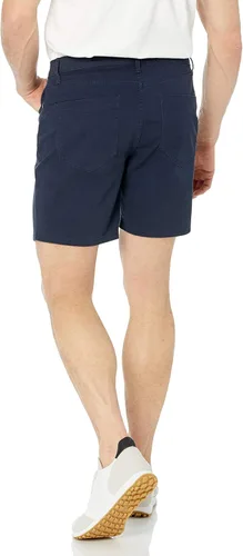 Miniatura 2 de Tienda Essentials Pantalones cortos elásticos con 5 bolsillos y entrepierna de 7 pulgadas para hombre