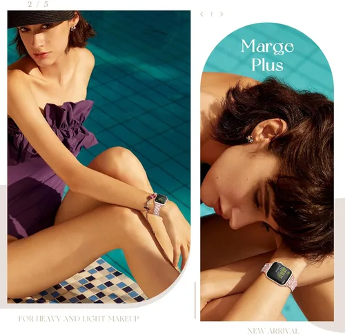 Miniatura 7 de MARGE PLUS Correa para mujer compatible con Apple Watch de 42 mm, 44 mm y 45 mm (1.65, 1.73 y 1.77 pulgadas) series 9, 8, 7, 6, 5, 4, 3, 2, 1 y SE
