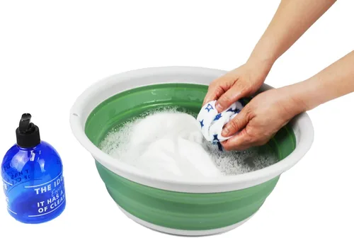 Miniatura 9 de SAMMART Tina plegable de 7.5 L (1.98 galones) - Tina plegable - Lavabo portátil - Tina de plástico que ahorra espacio