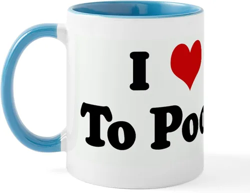 Miniatura 48 de CafePress Time To Poop Mugs Taza de café de cerámica de 11 oz (11.0 fl oz)