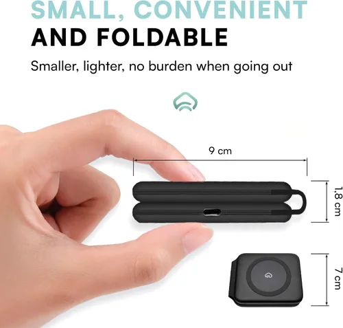Miniatura 3 de Cargador portátil para Magsafe - Cargador de viaje para iPhone - Estación de carga plegable 2 en 1 para múltiples dispositivos Apple - Almohadilla
