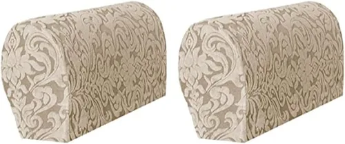 Miniatura 8 de Fundas elásticas para reposabrazos de sofá jacquard, funda europea de tejido suave para reposabrazos, funda protectora de muebles, fundas para sofá