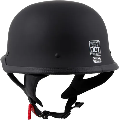 Miniatura 9 de Milwaukee Helmets MPH9740DOT Motorrad DOT - Casco de motociclista de media cara, color negro mate, talla S