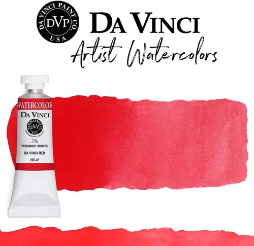 Miniatura 135 de DA VINCI PAINTS Pintura Acuarela Profesional para Artistas, Alizarin Crimson (Quinacridone), 37ml Índigo