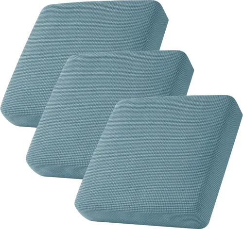 Miniatura 43 de CHUN YI - Funda elástica de cojín para sofá biplaza, funda de asiento de sofá con tela jacquard de elastano (mediana, color marfil blanco)
