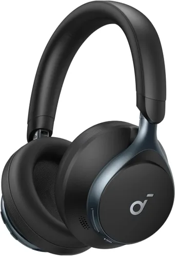 Soundcore by Anker, Space One, auriculares con cancelación activa de ruido, reducción de voz 2 veces más fuerte, tiempo de reproducción ANC de 40