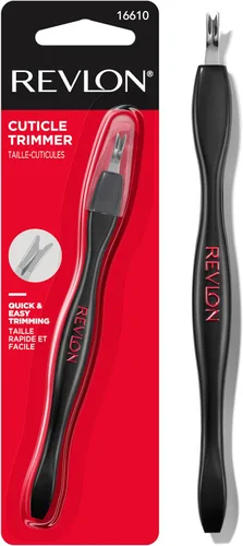 Revlon Recortador de cutículas con tapa, punta en V de alta precisión y agarre cómodo para un recorte suave y fácil, 1 unidad