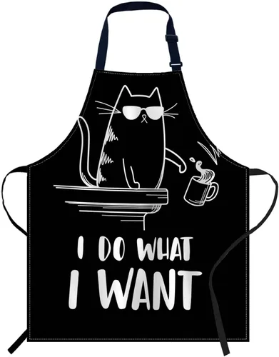 Miniatura 18 de oFloral Delantal para cocina casera 010, cute cats