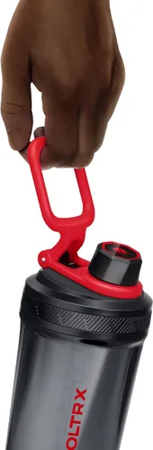 Miniatura 6 de VOLTRX Botella agitadora, mezclador eléctrico recargable USB-C de galio para batidos con proteínas, vasos agitadores para batidos de proteínas y Rojo