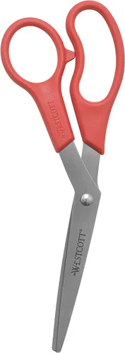 Miniatura 5 de Westcott Tijeras multiuso dobladas de 8 pulgadas, paquete de 3, colores surtidos