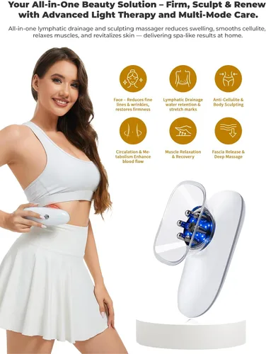 Miniatura 2 de DiDEER Máquina para esculpir el cuerpo 5 en 1, la mejor máquina de eliminación de celulitis, masajeador de drenaje linfático y herramienta de masaje