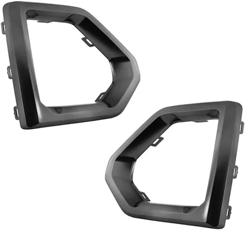 Miniatura 2 de KarParts360 Para GMC Sierra 1500 2019 2020 2021 Bisel de luz antiniebla lado del conductor Delantero Hecho de plástico Negro Reemplazo