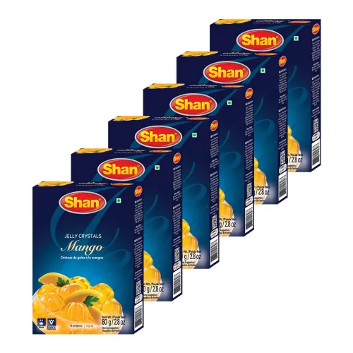 Miniatura 63 de Shan Polvo de crema de mango, 7.05 oz, postre esencial para cualquier ocasión, apto para vegetarianos, bolsa hermética en una caja (paquete de 3)