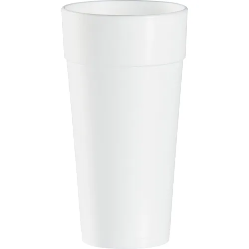Miniatura 2 de Vasos térmicos de espuma Dart 24J16, para bebidas frías y calientes, con capacidad de 24 onzas, de color blanco, 25 unidades por bolsa