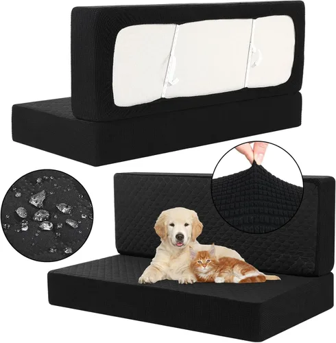 Miniatura 10 de Buryeah Juego de 4 fundas de cojines para comedor de caravana tipo booth, protector de muebles para sofá, asiento, cámper, auto, sofá, 2 respaldos