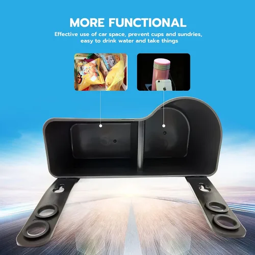 Miniatura 3 de Portavasos de coche, organizador para reposacabezas de asiento, bolsillo para bebidas, caja de almacenamiento de alimentos para teléfonos celulares