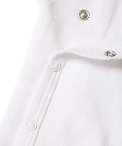 Miniatura 4 de Conjunto de body con cierre lateral para bebé, 100 % algodón para niño y niña, overol unisex tipo kimono para niño, paquete de 4