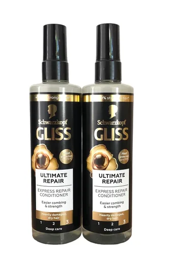 Gliss Ultimate Express Repair acondicionador para el cabello, 6.8 onzas, (paquete de 2)