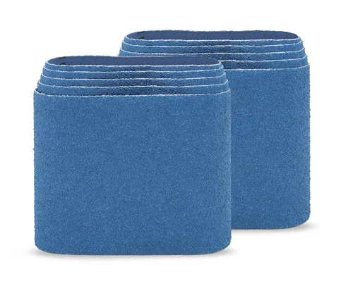 Miniatura 3 de CS Unitec PTX - Funda para cinturón de molienda de circonio, accesorio para herramienta de amoladora de metal de grano 180 3.5 pulgadas