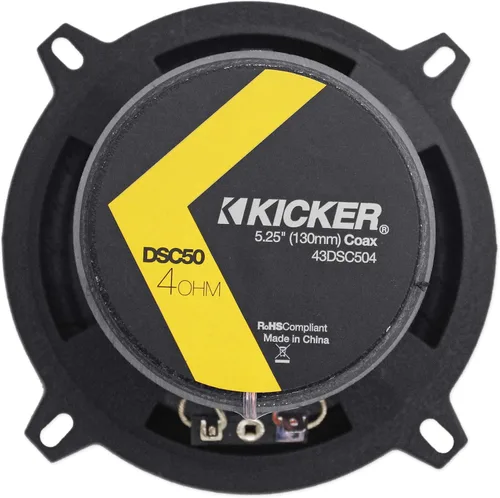 Miniatura 3 de 2 Kicker 43DSC504 D-Series 5.25" 200W 2-vías 4-Ohm altavoces coaxiales de audio para coche