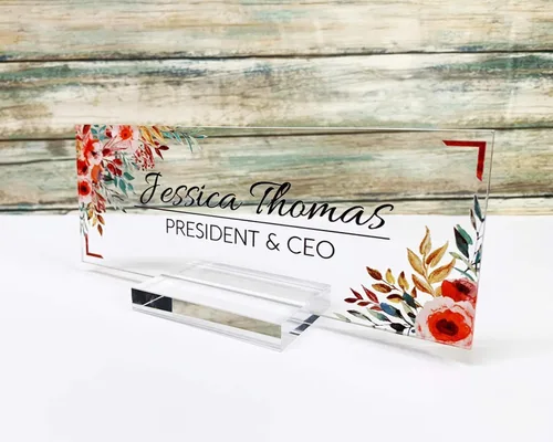 Miniatura 6 de 8 soportes acrílicos transparentes para tarjetas, soportes acrílicos transparentes para números de mesa, fotos de boda, menú de oficina, exhibición