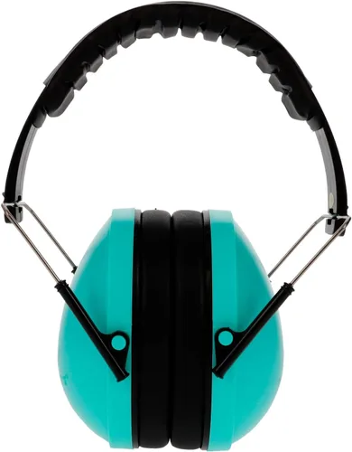 Miniatura 4 de WALKER'S Diadema acolchada plegable de perfil bajo para jóvenes y mujeres, orejeras de protección auditiva ajustable Kit combinado verde azulado