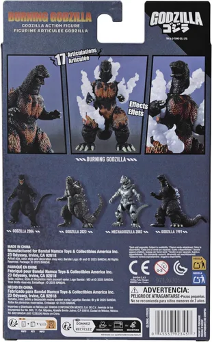 Miniatura 6 de Bandai Namco - Godzilla - Juego de figuras de acción Burning Godzilla de 6 pulgadas