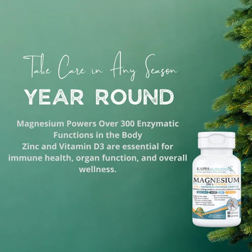 Miniatura 6 de Kappa Nutrition Magnesio 4 en 1, 280 mg de magnesio elemental (bisglicinato, malato) + zinc y vitamina D3, cerebro, sueño, energía, músculo, apoyo