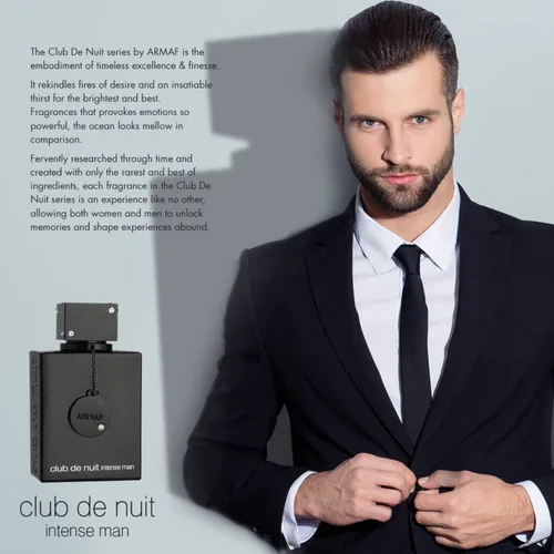 Miniatura 4 de Eau de Toilette Club de Nuit Intense para hombre de Armaf, en caja, 3.6 oz