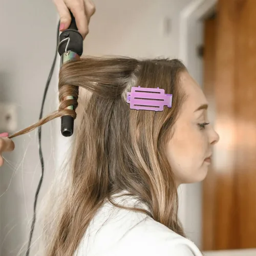 Miniatura 9 de Mikinona Juego de 45 pinzas y rodillos para el cabello, herramienta de volumen para mujeres, rizadores de permanentes, varillas y almohadillas