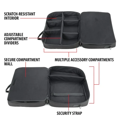 Miniatura 6 de Bolsa de viaje grande para estilista de USA Gear - Estuche para salón de cabello - Interior personalizable con divisores ajustables - Se adapta a