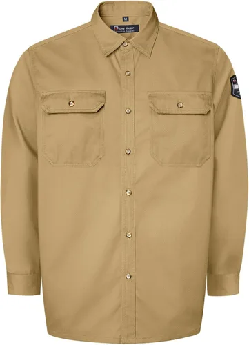 FR Shirts - Camisa de soldadura resistente a las llamas de 7.5 onzas, ropa 100% C FR para hombres, chaqueta de soldadura retardante de fuego para