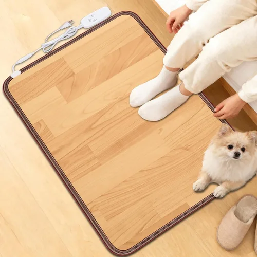 Tapete grande con calefacción, calentador de pies debajo del escritorio, 10 niveles de temperatura y temporizador de apagado automático, ahorro de