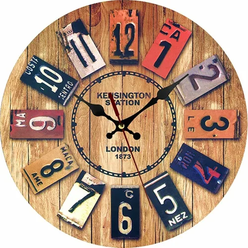 Reloj de pared de 12 pulgadas, moderno, creativo, silencioso, sin tictac, de cuarzo, funciona con pilas, decorativo para pared, decoración del hogar