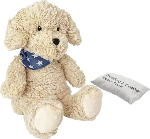 MON AMI Bentley The Puppy Cuddle Bud | Peluche de 11 pulgadas con paquete de calefacción y refrigeración extraíble, juguete de peluche apto para