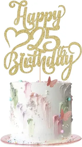 Miniatura 11 de Decoración para tarta de cumpleaños número 15 con purpurina dorada – 15 aniversario/cumpleaños – Hello 15, Cheers to 15 años, 15 & Fabulous Cake
