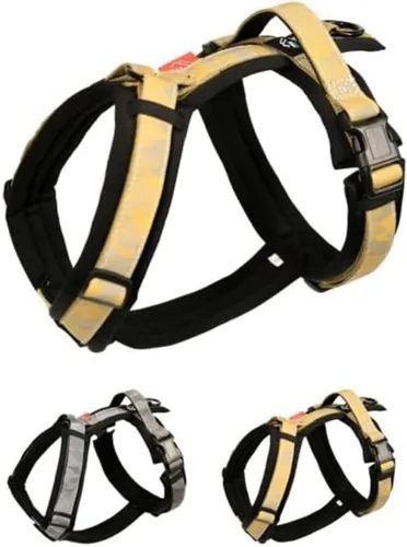 Miniatura 6 de Hakusan - Arnés para perro Zero tipo reflectante (camuflaje dorado reflectante, S)
