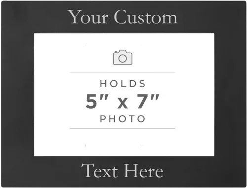 Miniatura 11 de CustomGiftsNow Marco de fotos de aluminio anodizado personalizado para colgar o mesa, personalizable, para añadir tu texto, 4 x 6 pulgadas